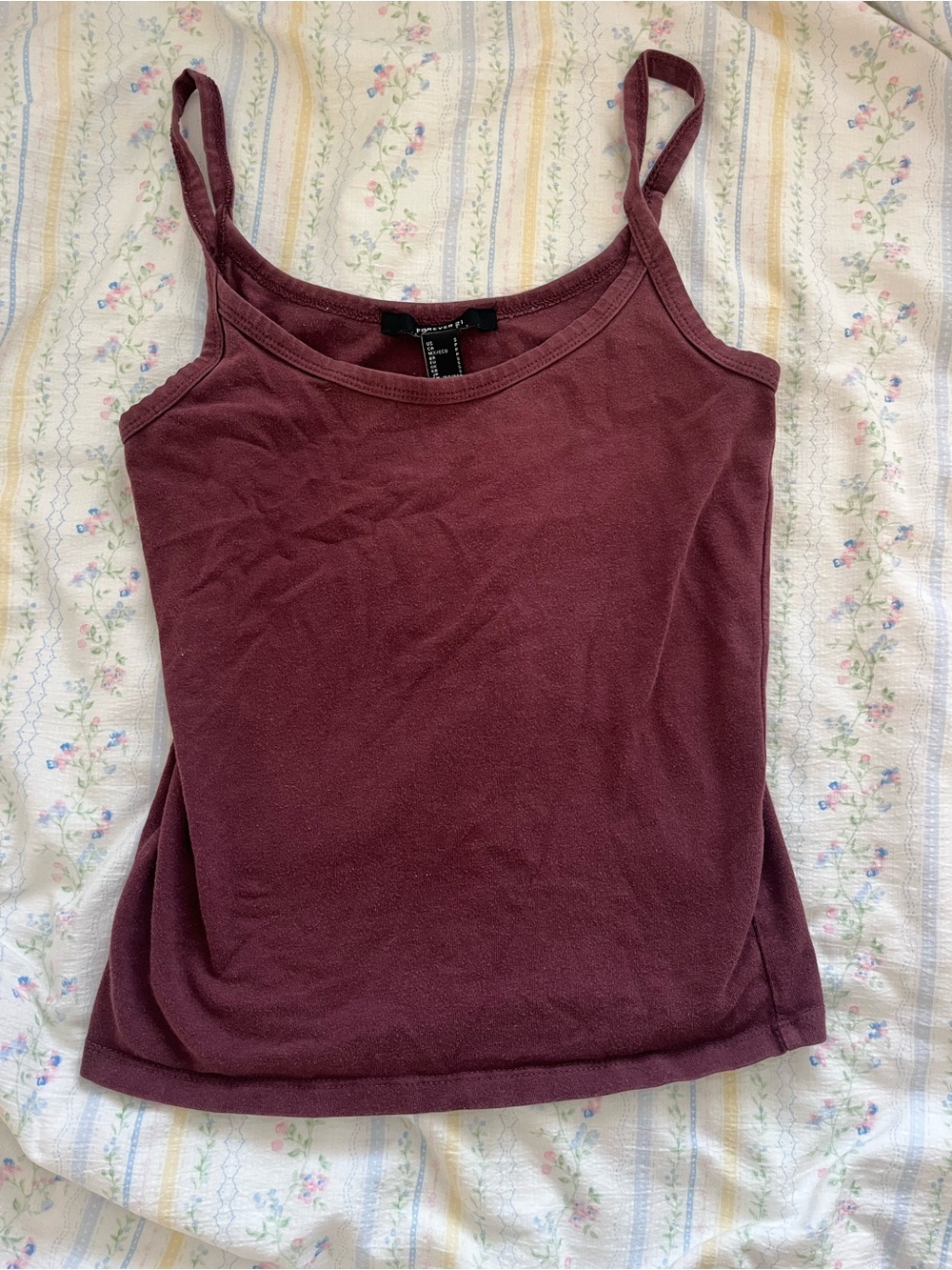 Forever 21 Women's Spaghetti Strap Tank - purple